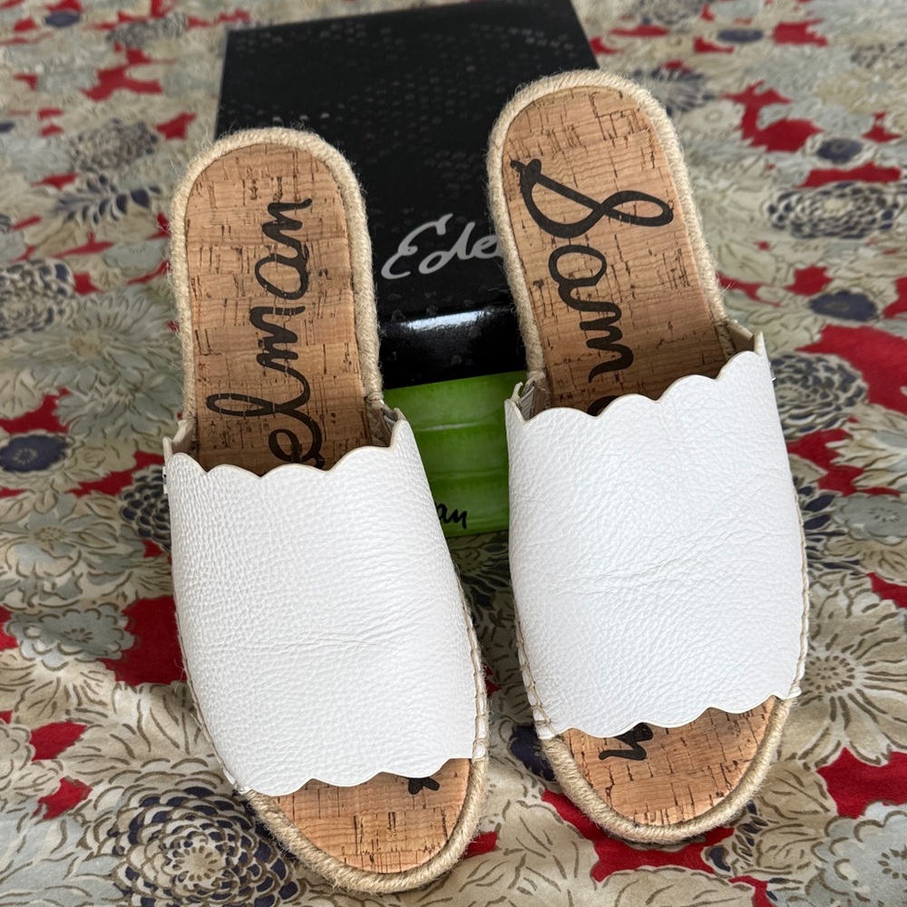 Sam Edelman Andy white Espadrille Slides